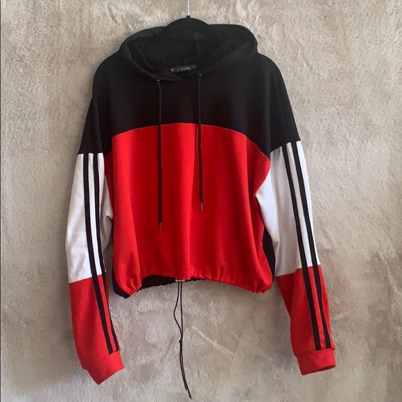 Zaful Sweaters - Zaful Cropped Sport Hoodie | Large